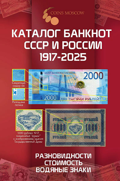 Каталог банкнот СССР и России 1917-2025